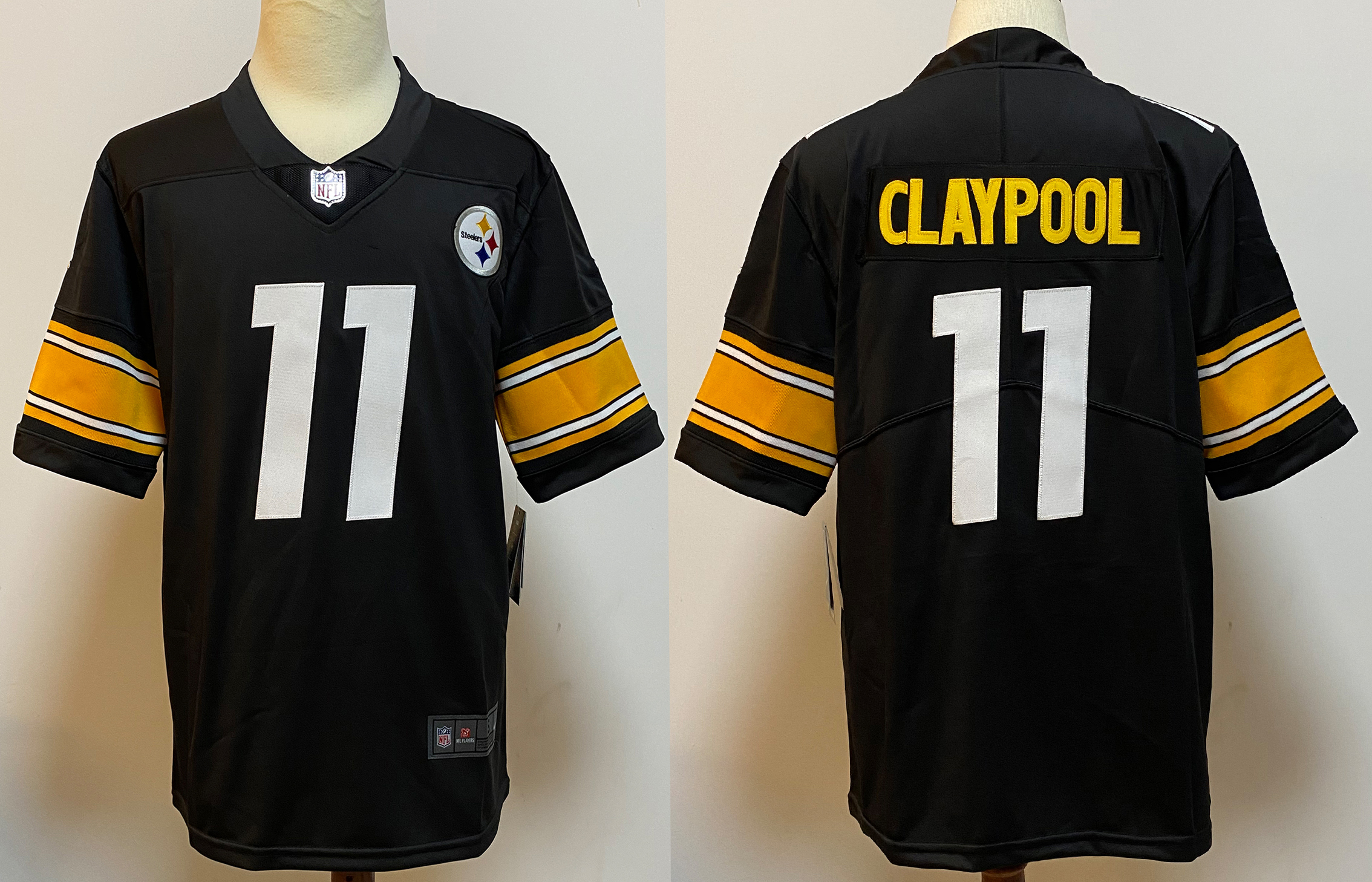 Men's Pittsburgh Steelers Chase Claypool #11 Black Jersey